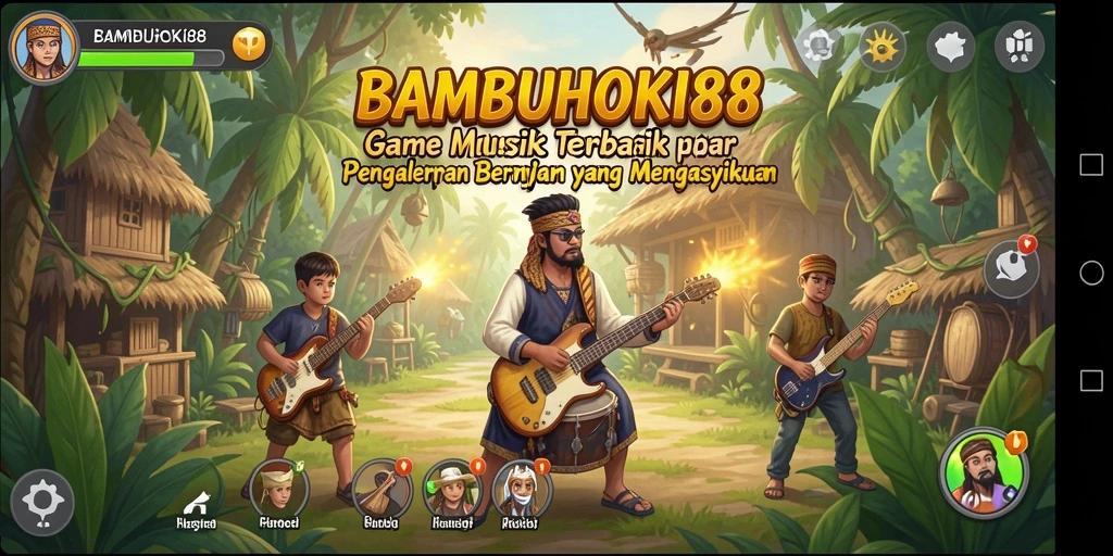 Gameplay seru di BAMBUHOKI88 dengan lagu-lagu menarik.