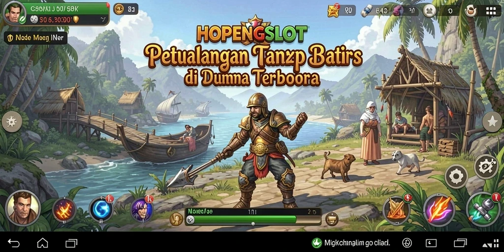 Tampilan mendetail dari gameplay Open World HOPENGSLOT.