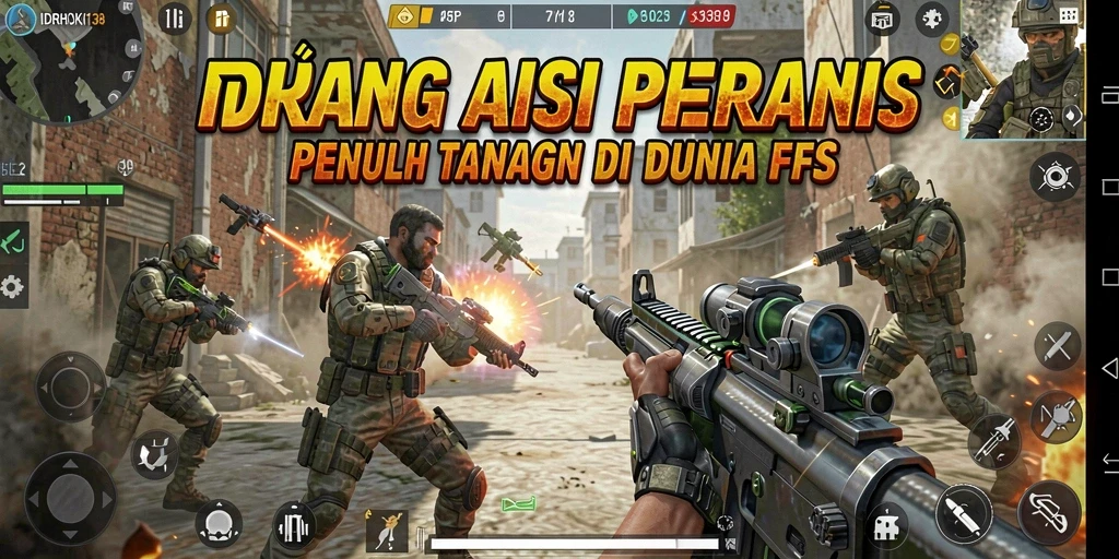 Screenshot gameplay IDRHOKI138 menampilkan aksi pertempuran yang intens.