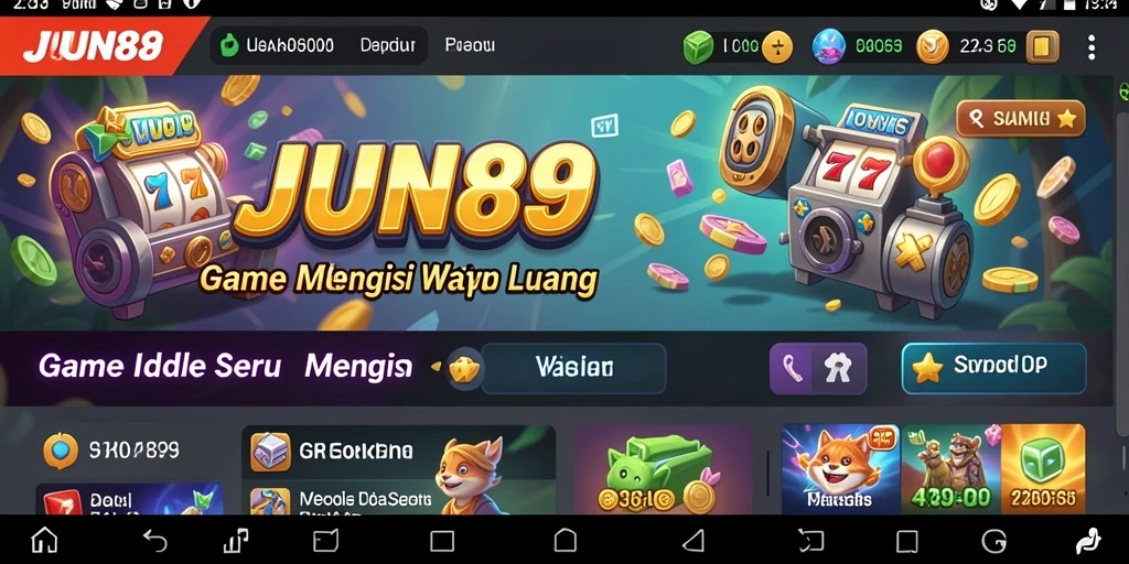 Screenshot gameplay JUN88 yang menampilkan ekspansi sumber daya Idle.