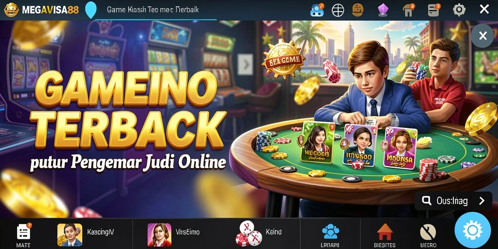 Tampilan menarik dari gameplay MEGAVISA88 kasino online.