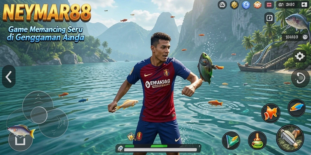 Tangkapan ikan yang penuh warna dalam gameplay NEYMAR88.