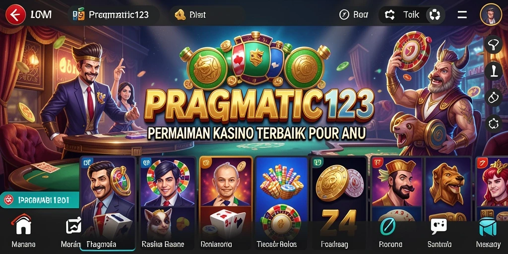 Tampilan gameplay seru PRAGMATIC123 dengan variasi permainan Kasino.