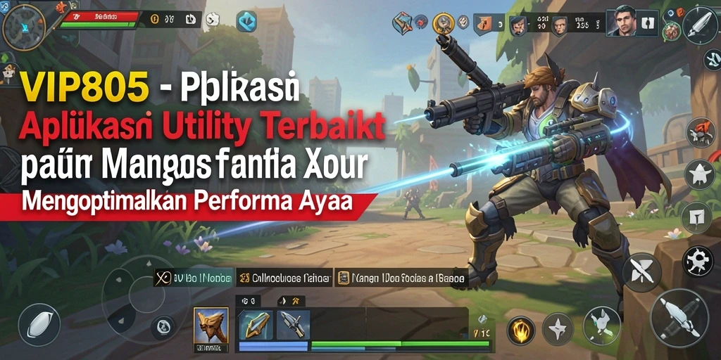 Tampilan utama VIP805 yang menunjukkan fitur pengoptimalan perangkat.
