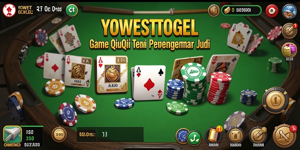 Tangkapan layar gameplay YOWESTOGEL yang menunjukkan aksi QiuQiu yang seru.